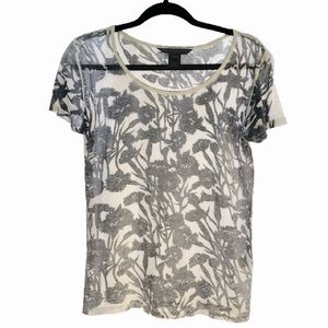 Marc by Marc Jacobs Printed Scoop Neck T-Shirt Floral